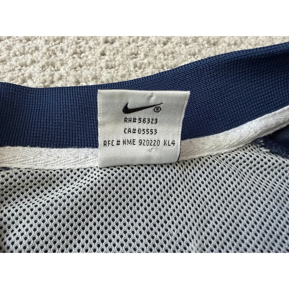 Vintage 90s Nike Basketball Collared Polo Warmup Pullover Shirt Size XL